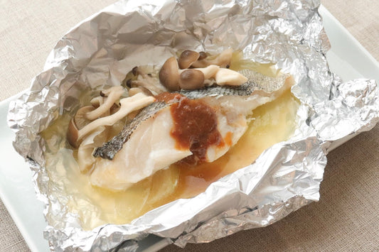 タラのホイル焼き 牡蠣ソースがけ