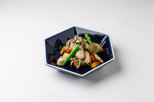 牡蠣さけ蒸しのガーリックバターソテー