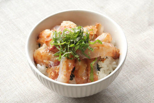 鯛の牡蠣ソース漬け丼